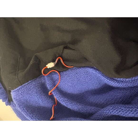 Vintage Eyeshadow Snow Globe Sweater XL w Battery‎ Pack  to light up UNTESTED - Picture 9 of 10